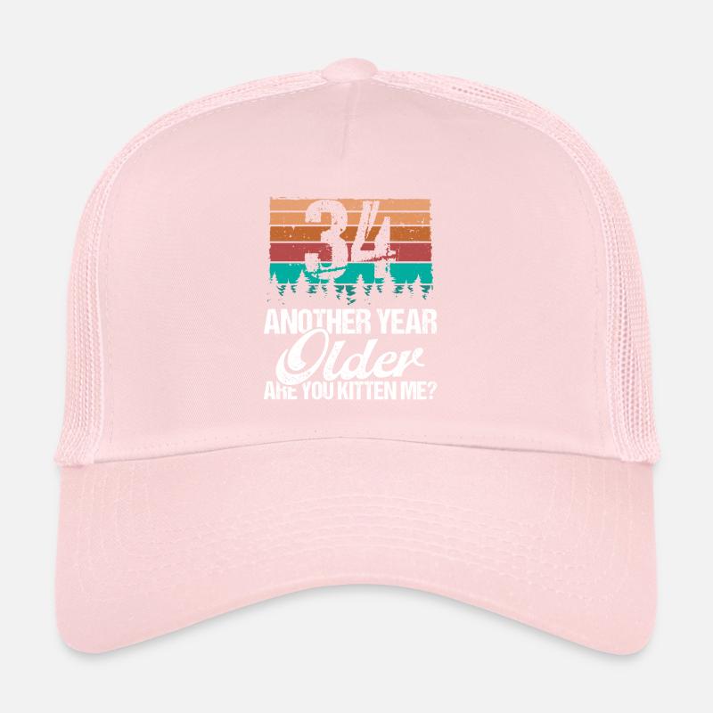 34 ans drôle chat amoureux humour chaton moi idée Casquette trucker 