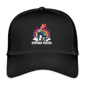 Große Schwester Zorrillo - Trucker Cap - Schwarz/Schwarz - Vorne