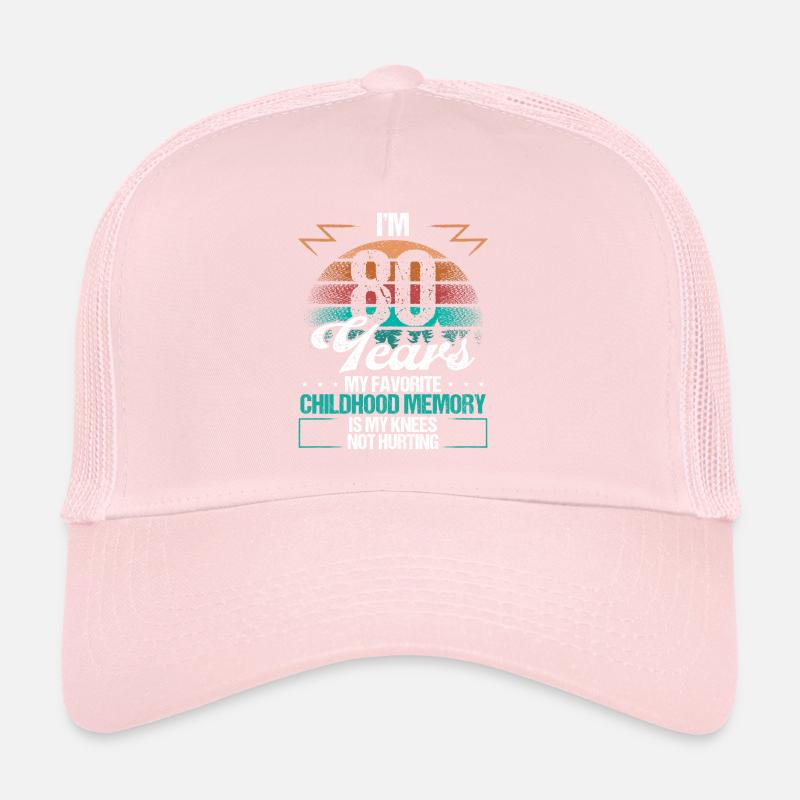 80 ans blessure au genou humour drôle idée d’anniversaire Casquette trucker 
