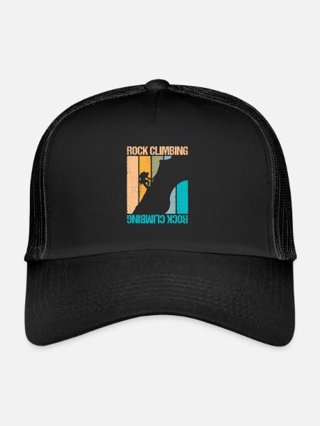 Rock Climbing - Trucker Cap - Schwarz/Schwarz