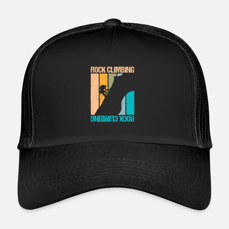 Rock Climbing - Trucker Cap - Schwarz/Schwarz