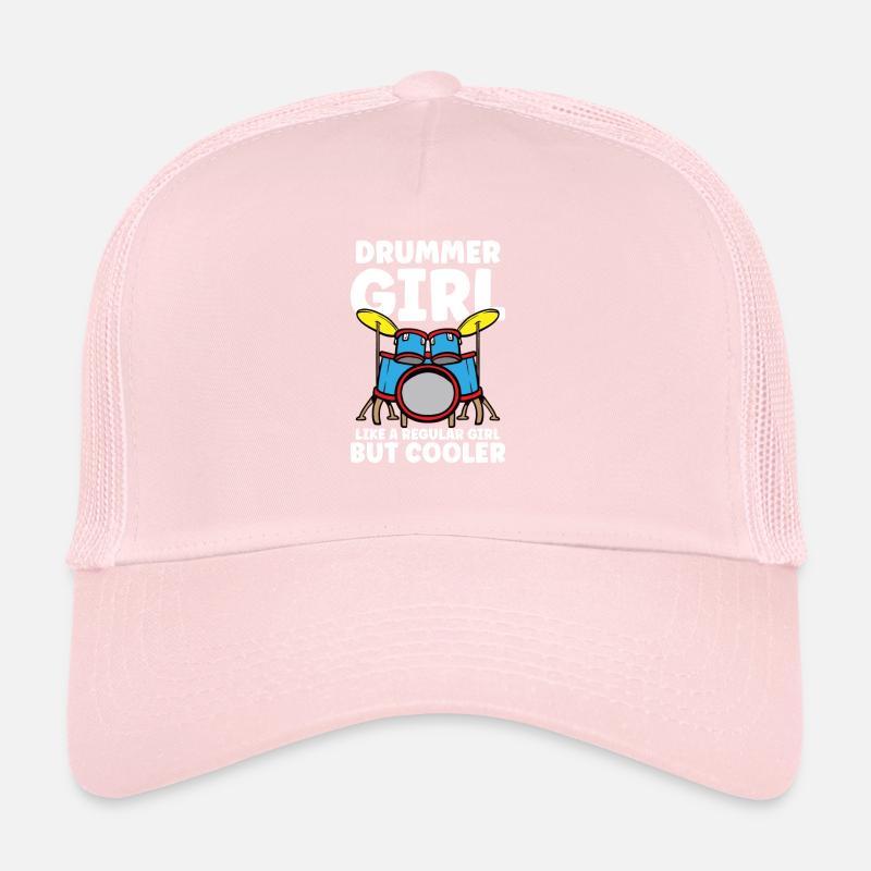 Drummer Drums Music Drum Set Drumming Trucker Cap