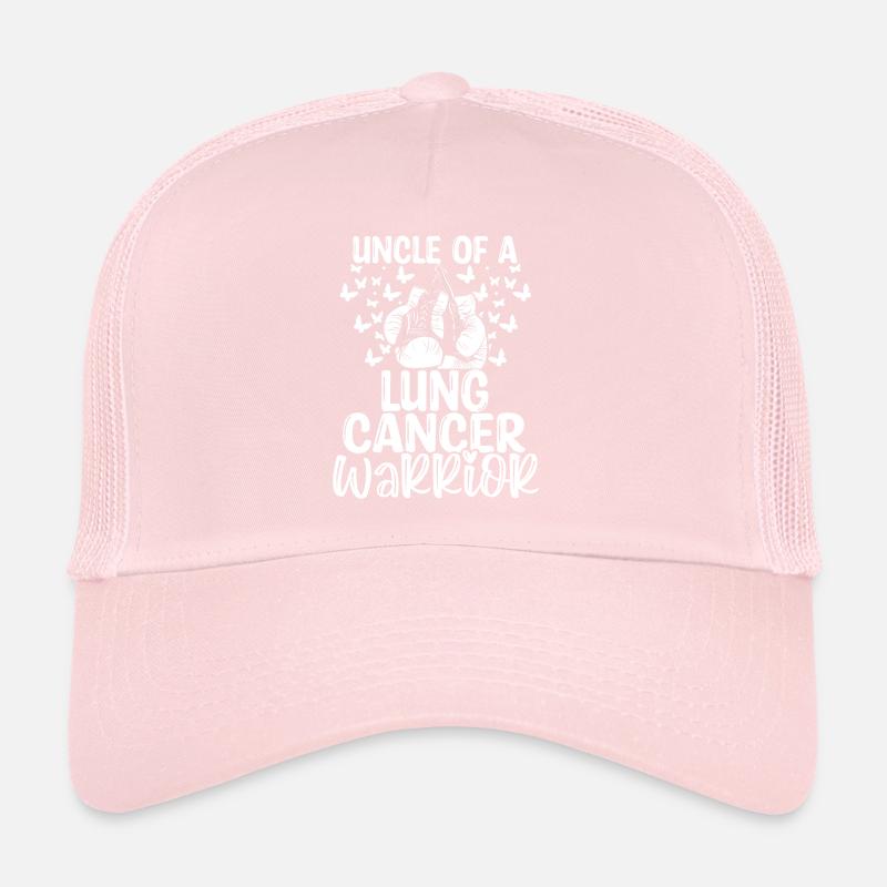 Lung Cancer Awareness Uncle Nephew Niece Trucker Cap