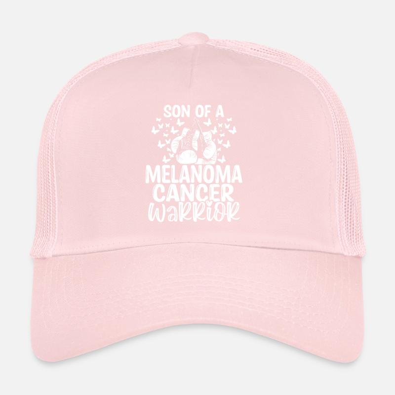 Mois de la sensibilisation au mélanome Ruban Fils Casquette trucker 