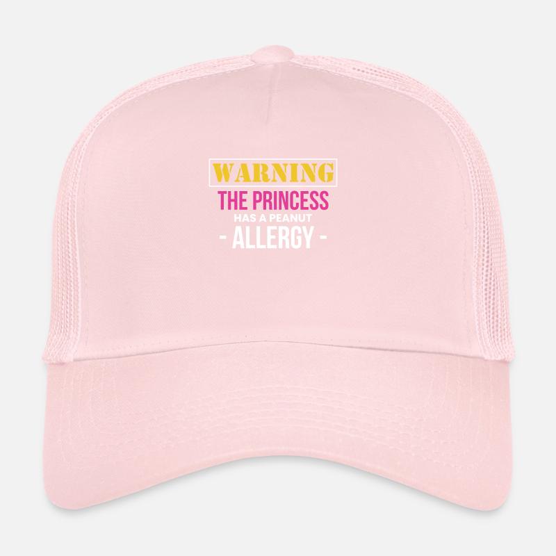 Avertissement La princesse a une allergie aux arachides Casquette trucker 