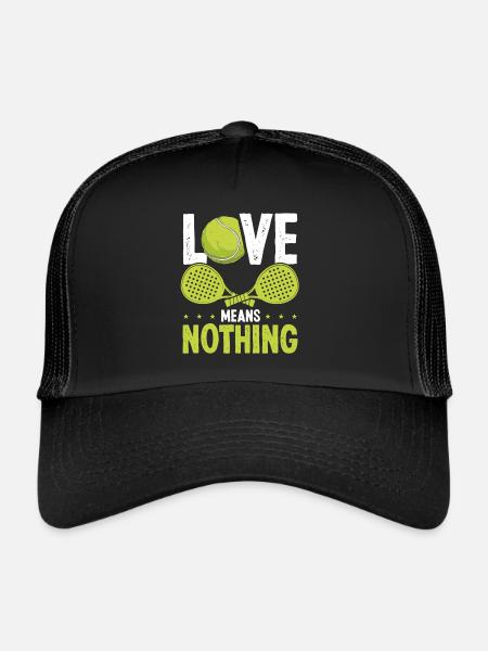 Paddle Tennis Love ne veut rien dire Paddle Player - Casquette trucker  - noir/noir - Devant