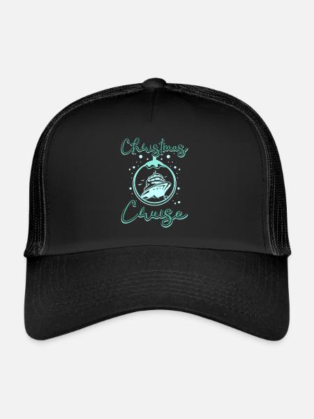 Bateau de croisière de Noël de Noël - Casquette trucker  - noir/noir - Devant
