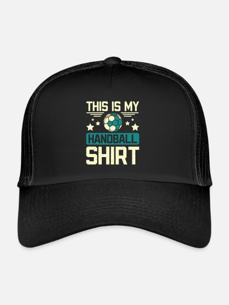 C’est mon handball - Casquette trucker  - noir/noir - Devant