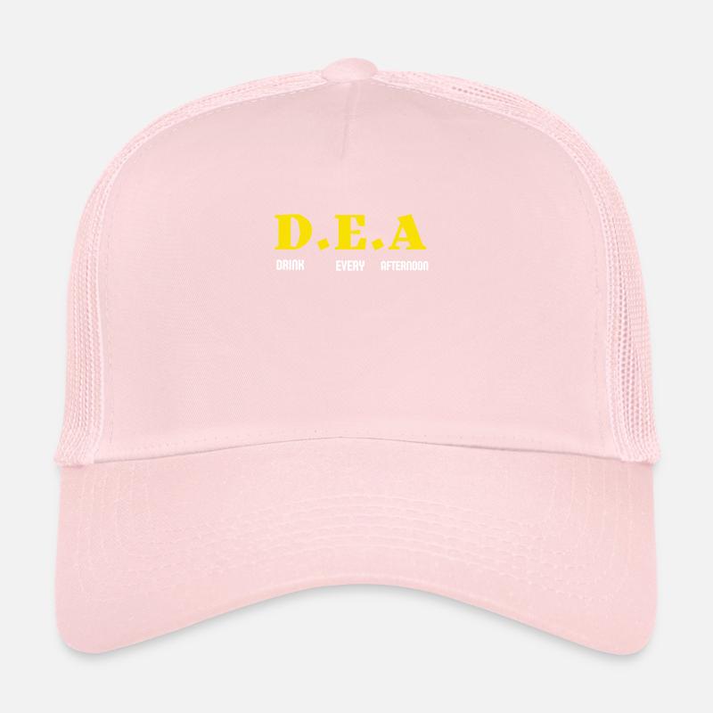 D.E.A Drink jeden Nachmittag Cocktail Kaffee Vintag Trucker Cap