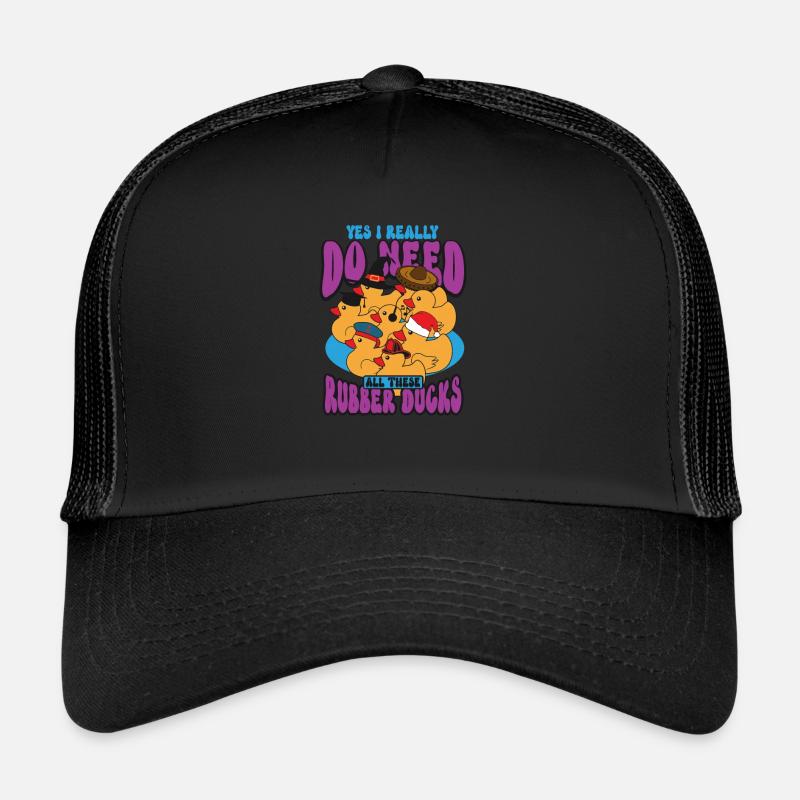 Canards en caoutchouc Chasse aux oiseaux Amateur de canard Idée cadeau Casquette trucker 