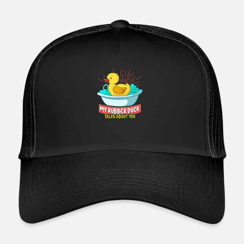 Canards en caoutchouc Canard Duck Lovers Salle de bain Casquette trucker 