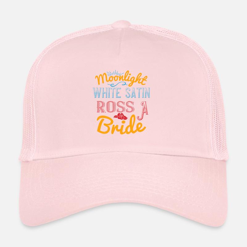 Moonlight, white satin, ross, a bride Trucker Cap