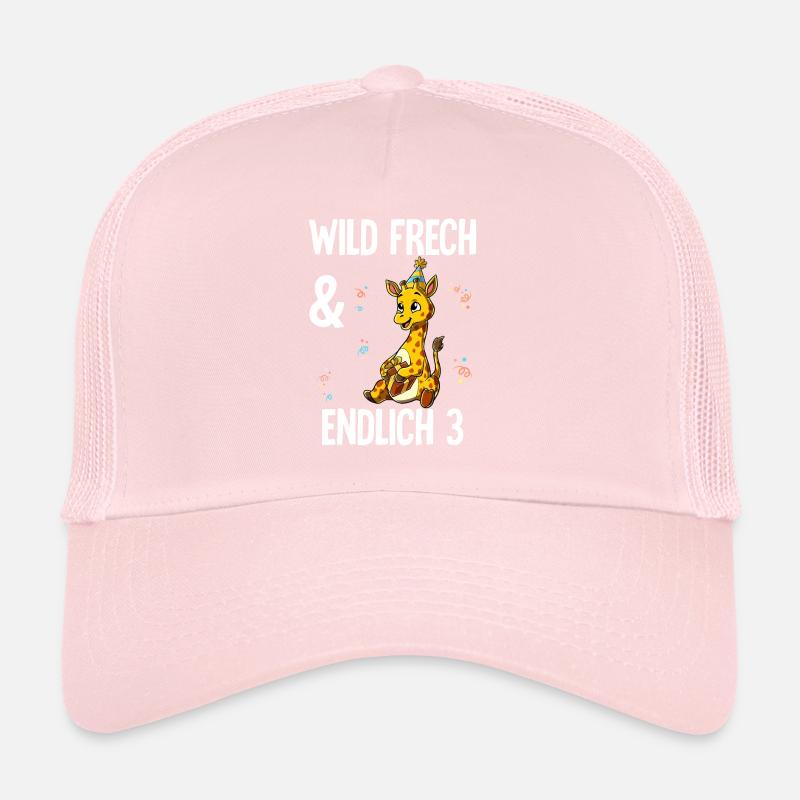 3. Geburtstag Giraffe Wild Frech Und Endlich 3 Trucker Cap