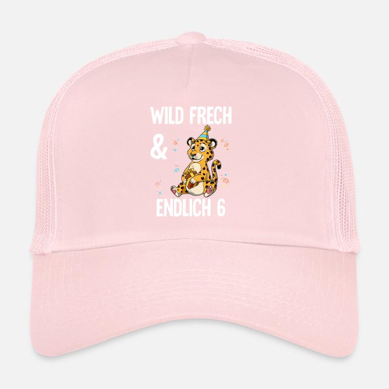 6. Geburtstag Leopard Wild Frech Und Endlich 6 Trucker Cap