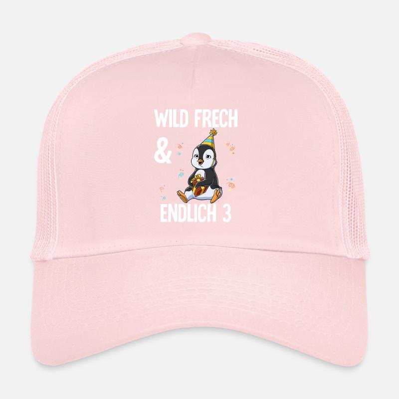 3. Geburtstag Pinguin Wild Frech Und Endlich 3 Trucker Cap