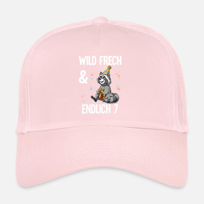 7. Geburtstag Waschbär Wild Frech Und Endlich 7 Trucker Cap
