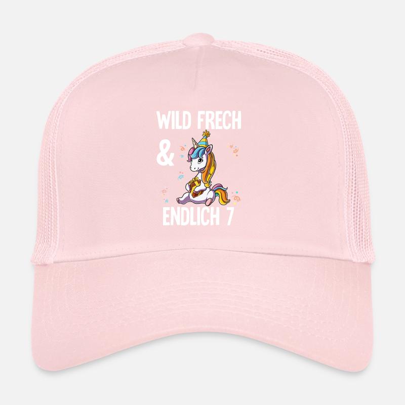 7. Geburtstag Einhorn Wild Frech Und Endlich 7 Trucker Cap