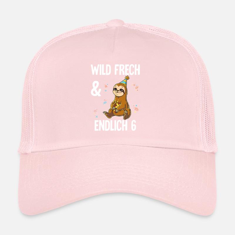 6. Geburtstag Faultier Wild Frech Und Endlich 6 Trucker Cap