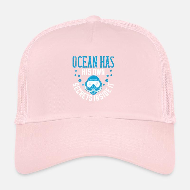 Ocean has his own secrets inside it Trucker Cap
