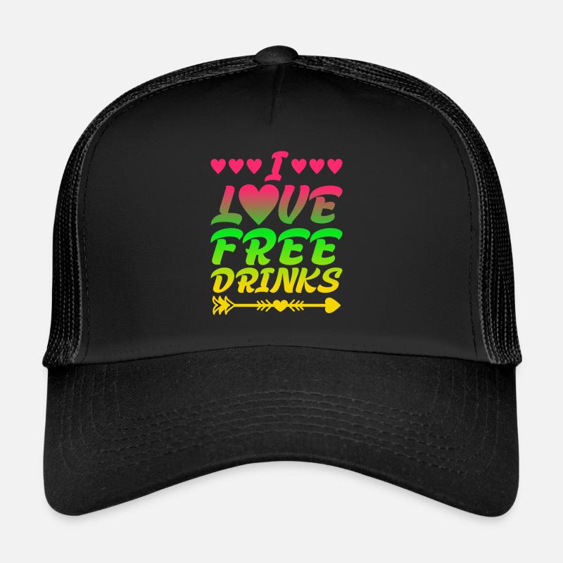 J’adore les boissons gratuites Casquette trucker 