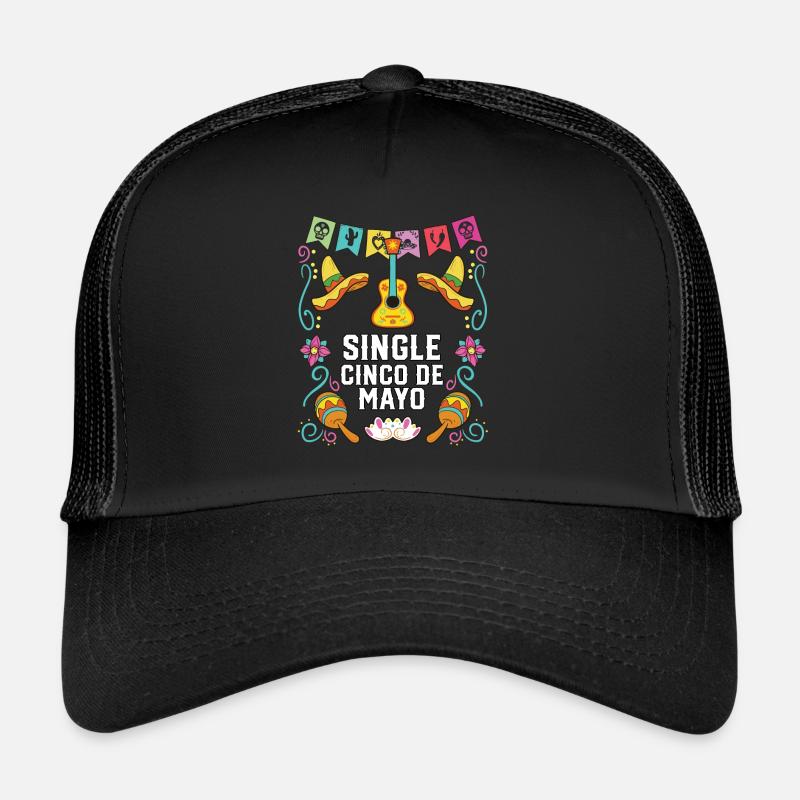 Single Cinco De Mayo Mexican Pride Mexique Pays Casquette trucker 