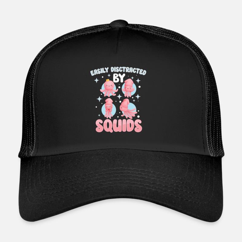 Squid Lovers Octopus Funny Trucker Cap