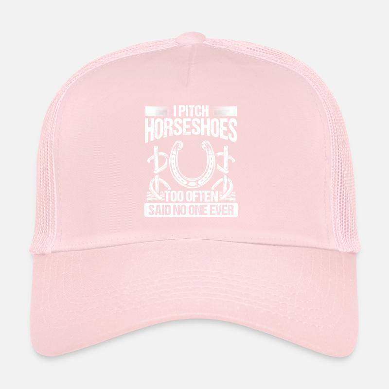 Horseshoe Pitching Funny Thrower Game Tosser Trucker Cap
