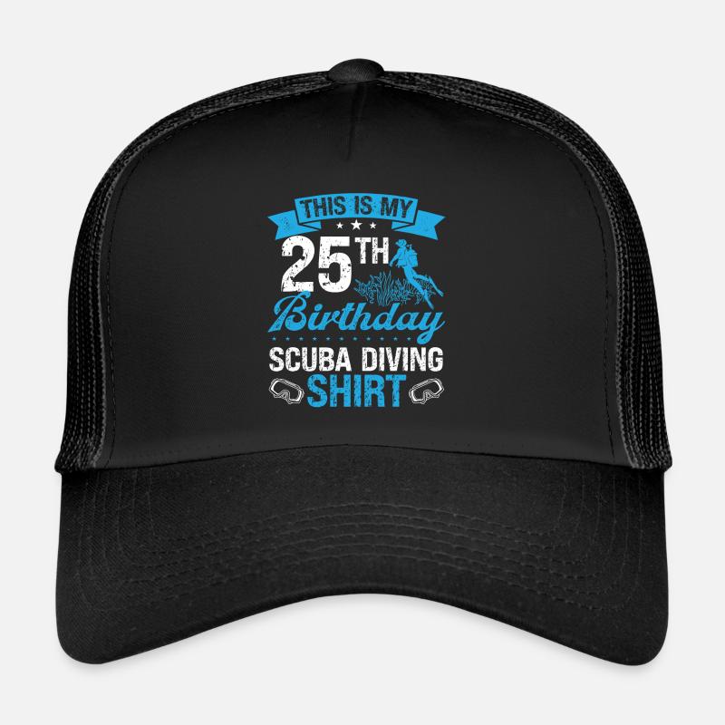 25 ans Plongeur Plongée Snorkeling Masque Plongée Casquette trucker 