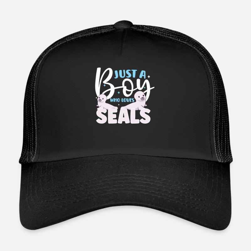 Phoque Animal Wilderness Animaux Phoques Mignon Bébé Mer Casquette trucker 