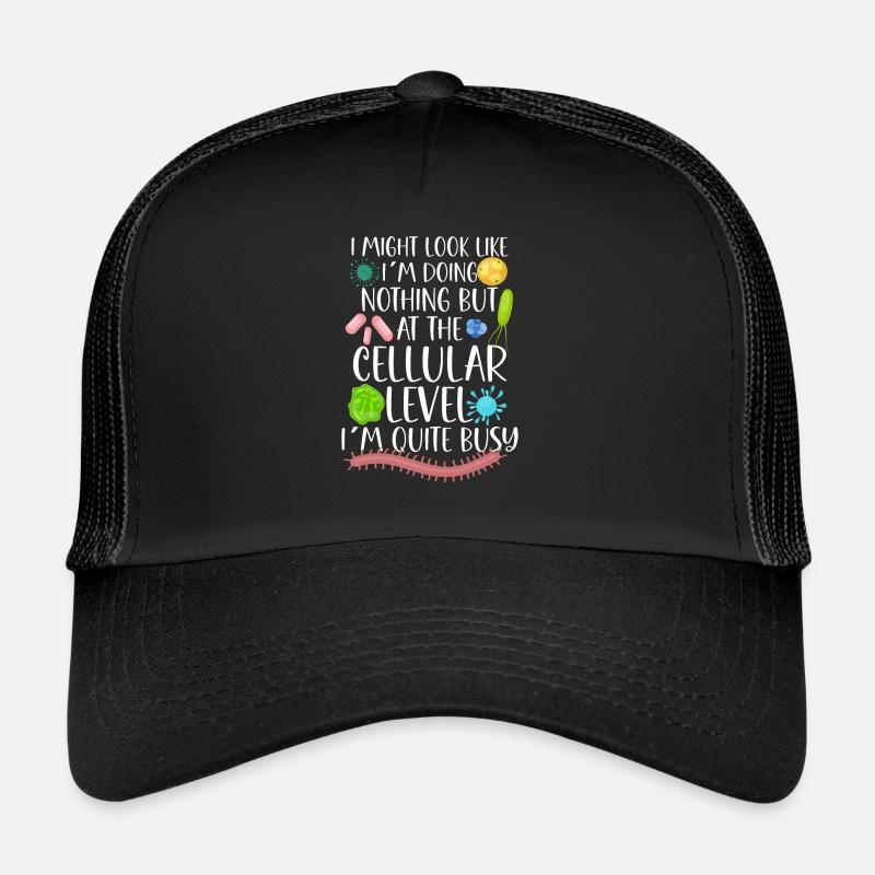 Microbiologist Microbiology Lab Staph Biology - Trucker Cap - Schwarz/Schwarz