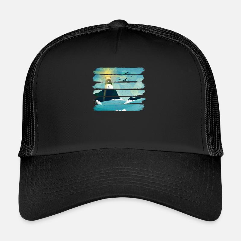 Vintage Lighthouse Trucker Cap