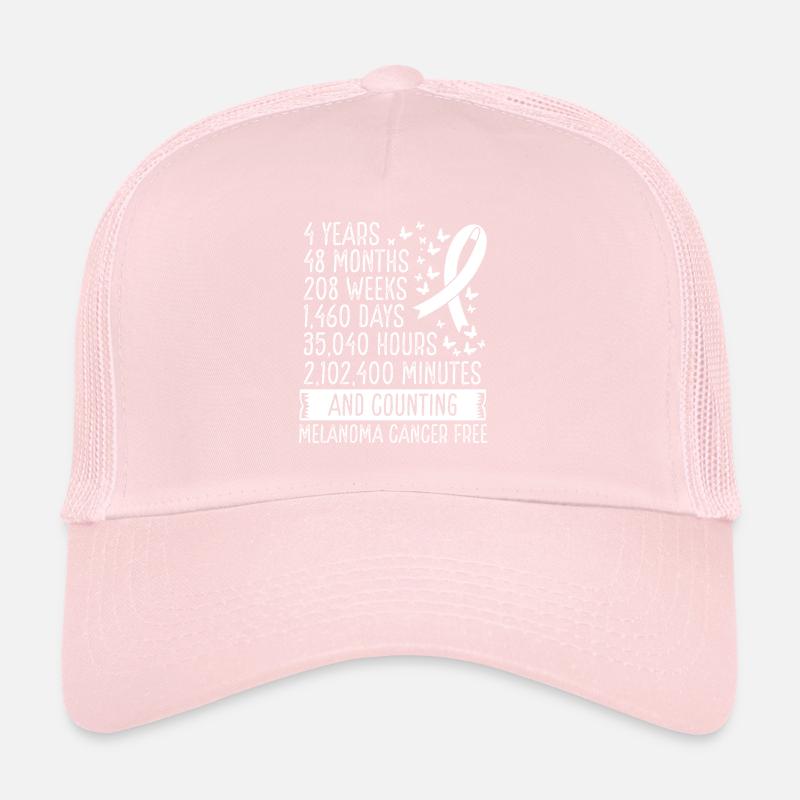 Mouvement du ruban sans mélanome de 4 ans Casquette trucker 
