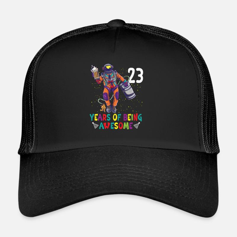 23th Birthday Astronaut Astronomy Solar System Trucker Cap