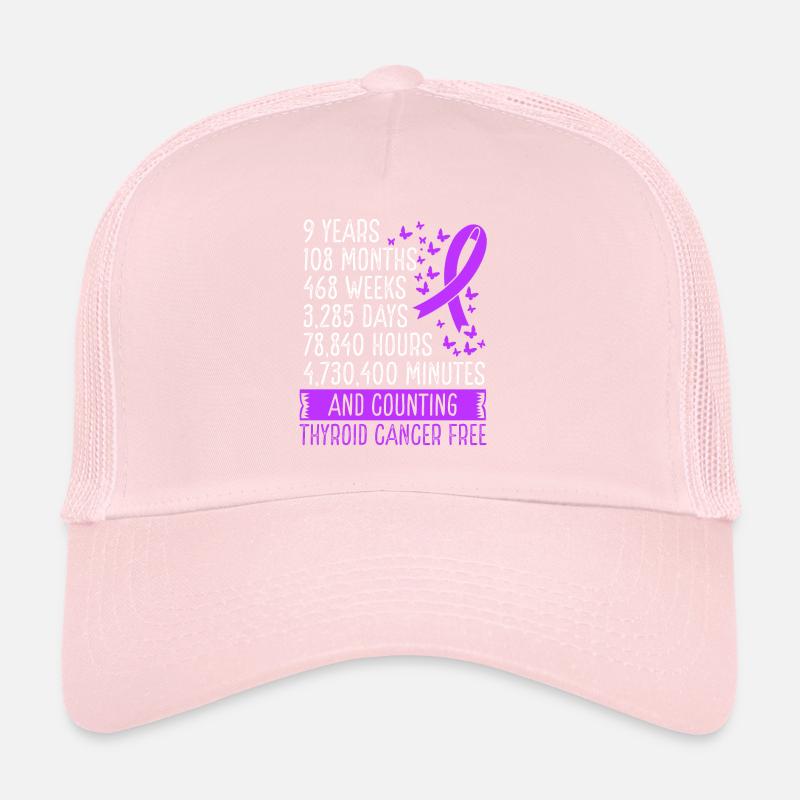 9 ans de mouvement de ruban sans cancer de la thyroïde Casquette trucker 