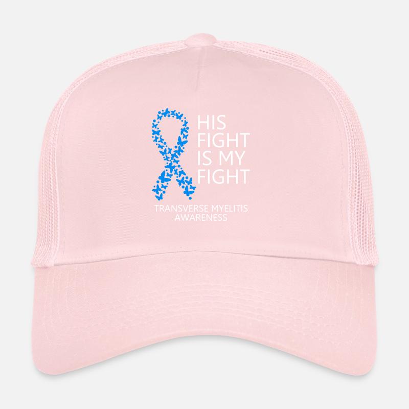 Ruban de myélite transverse Son combat est mon combat Casquette trucker 