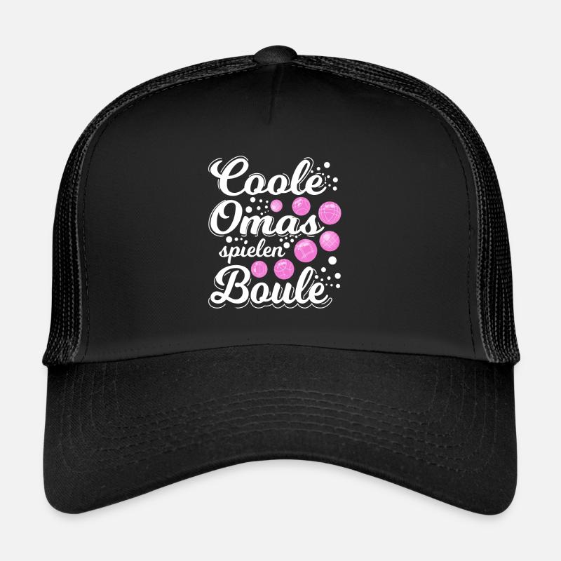 Boulespiel Petanque Coole Omas spielen Trucker Cap