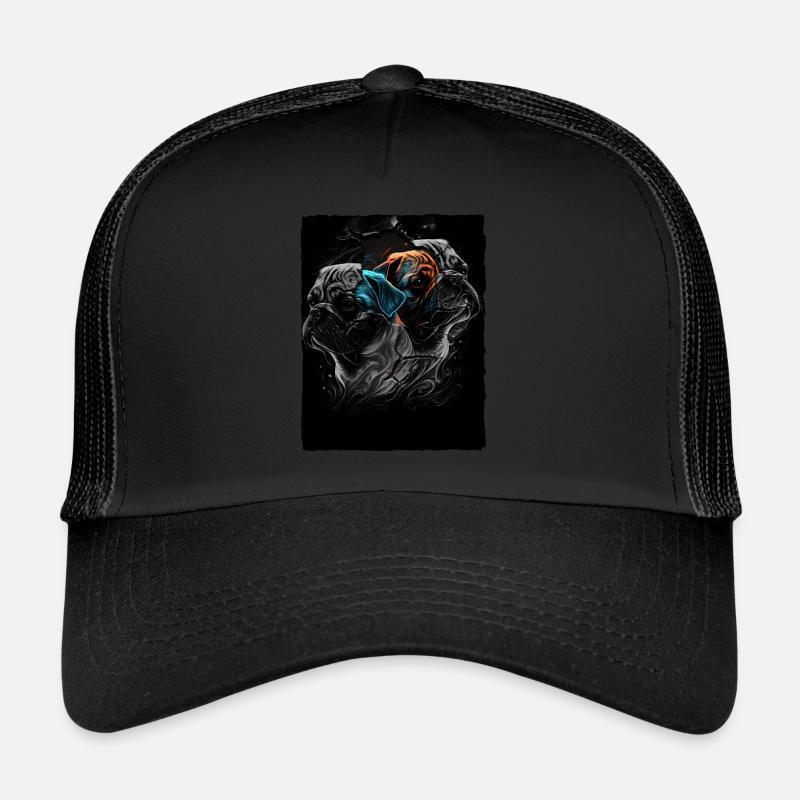 Mops Portrait Trucker Cap