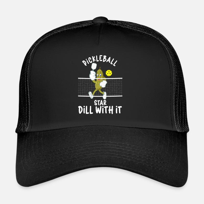 Pickleball Player Pickleball Paddle Pickleball - Trucker Cap - Schwarz/Schwarz