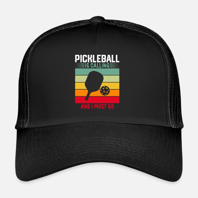 Pickleball Player Pickleball Paddle Pickleball - Trucker Cap - Schwarz/Schwarz