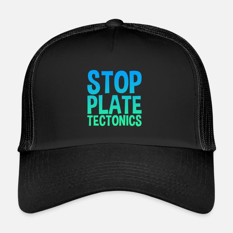 Tectonique des plaques d’arrêt Casquette trucker 