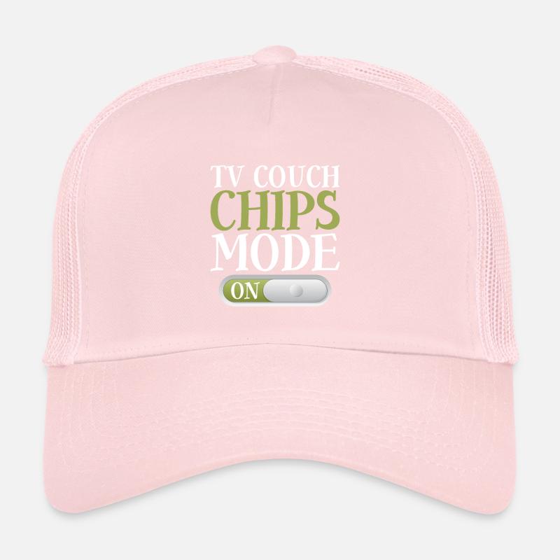 Tv Couch Chips Mode On 4 Trucker Cap
