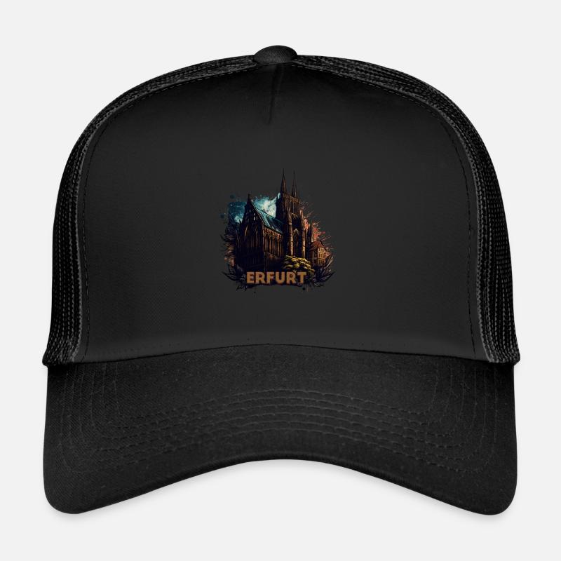 Erfurt - Trucker Cap - Schwarz/Schwarz