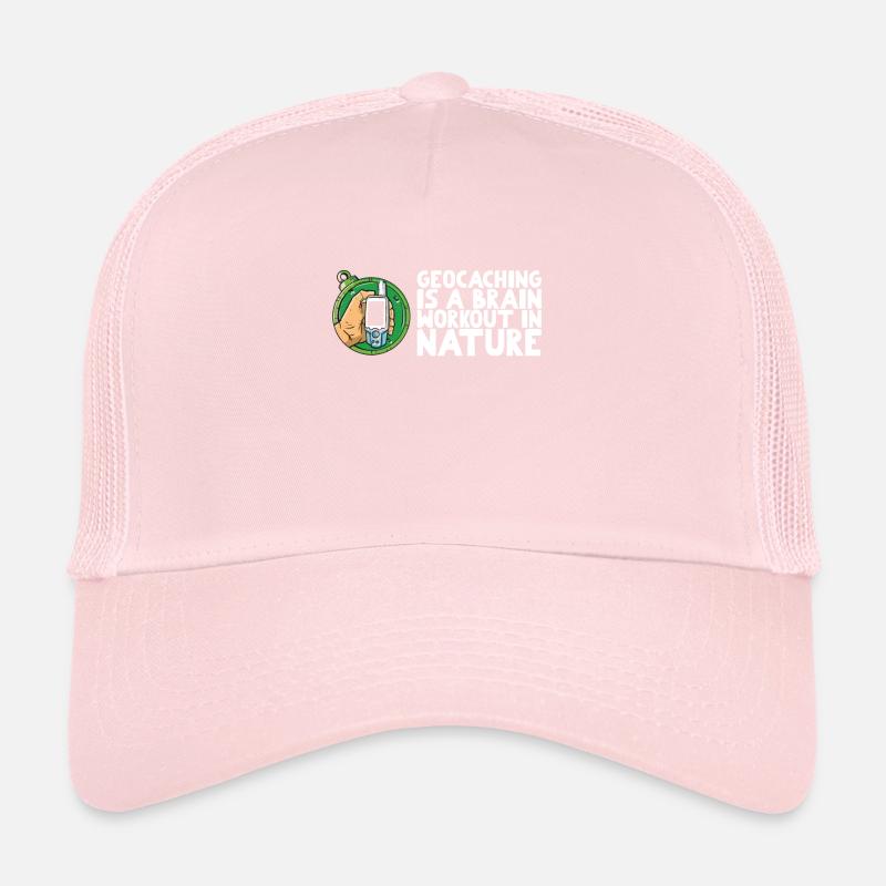 Geocaching is a brain workout in nature Trucker Cap