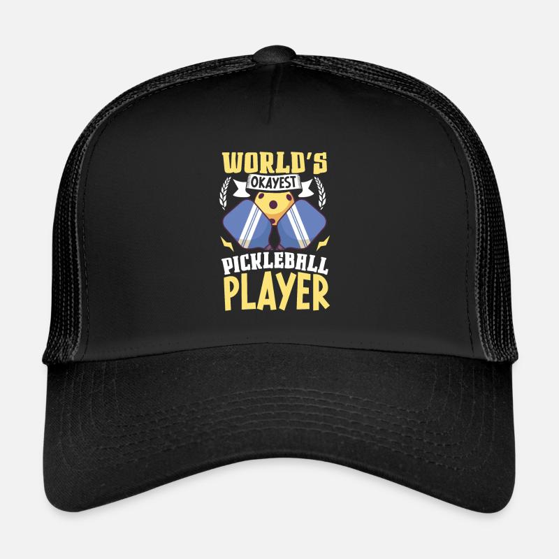Pickleball Player Pickleball Paddle Pickleball Trucker Cap