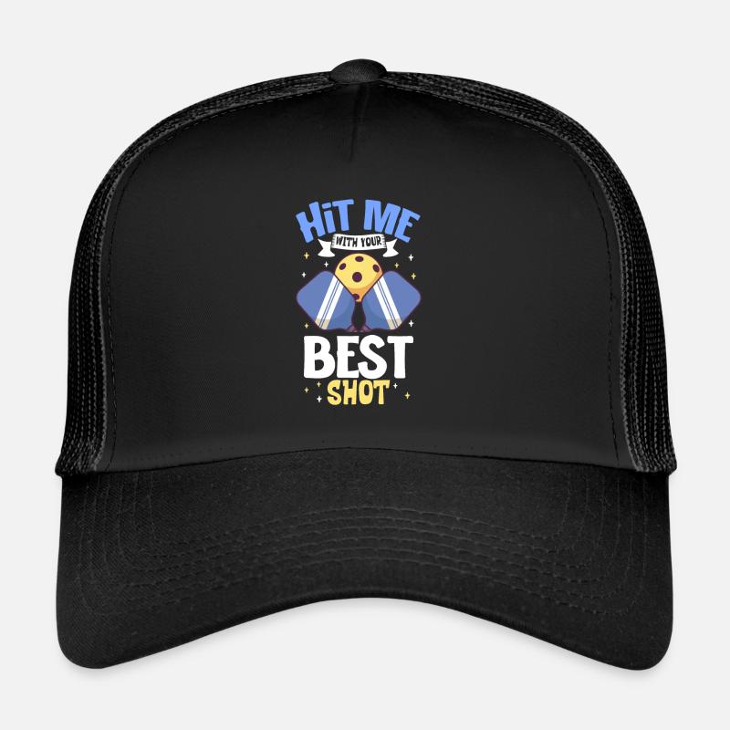Pickleball Player Pickleball Paddle Pickleball Trucker Cap