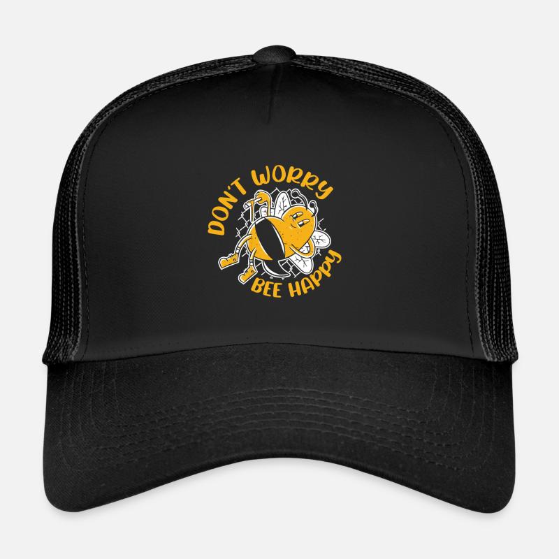 Don't Worry Bee Happy 40 Trucker Cap