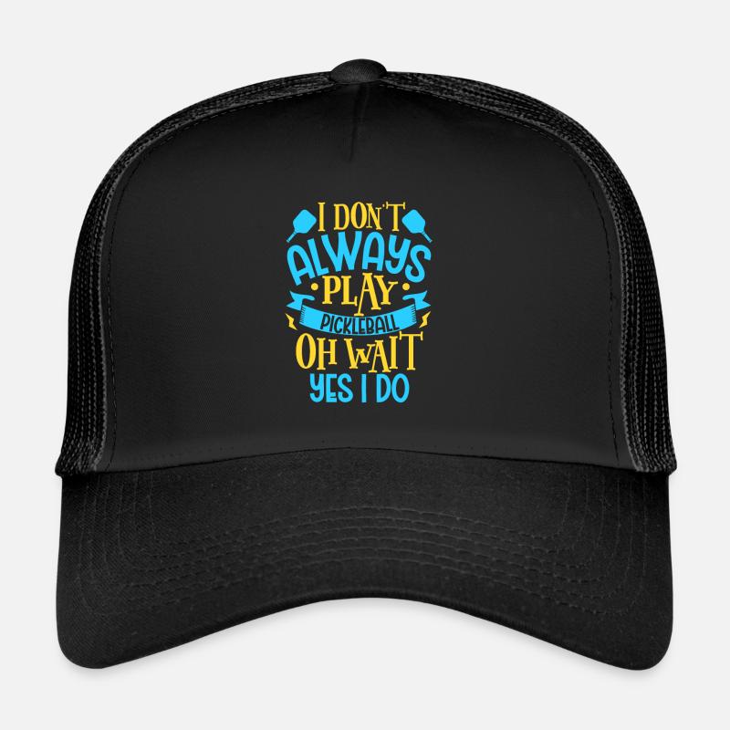 Pickleball Player Pickleball Paddle Pickleball - Trucker Cap - black/black
