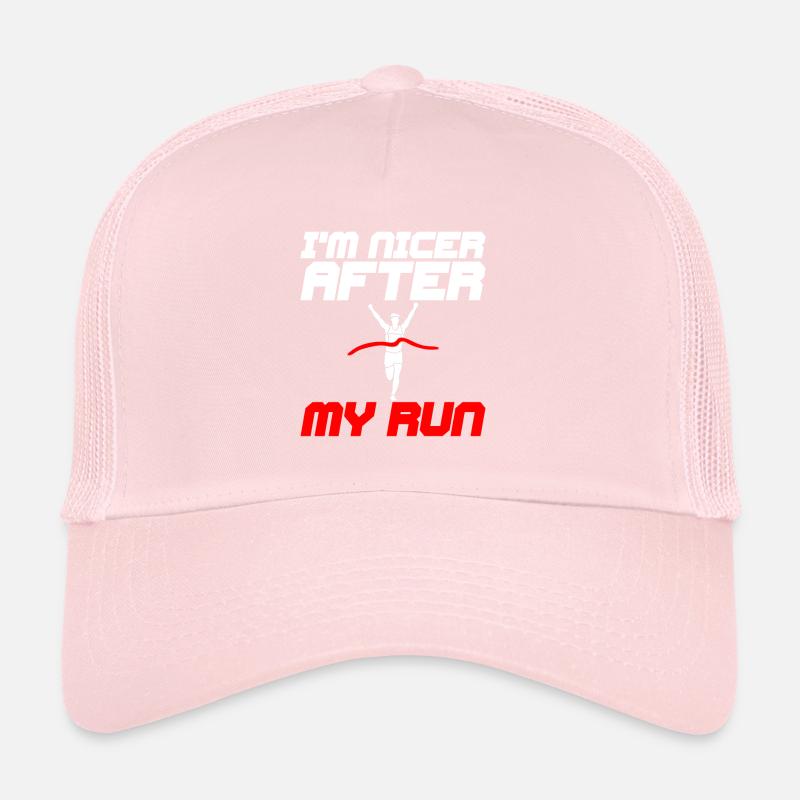 Je suis plus sympa après ma course 4 Casquette trucker 