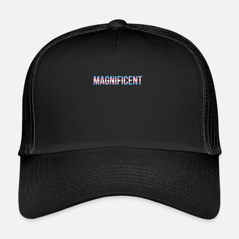 Magnifique dans les couleurs de Trans Casquette trucker 
