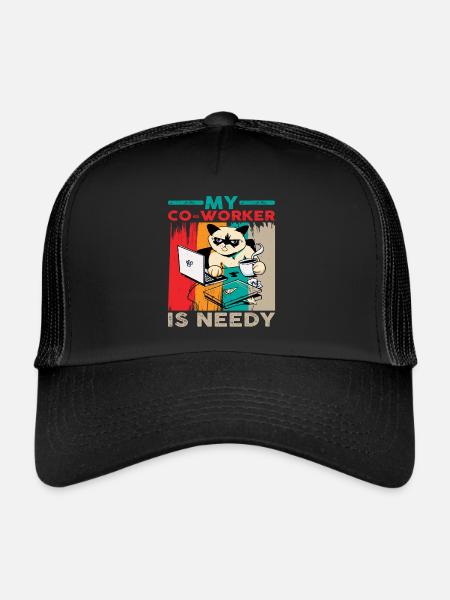 My Co-worker Is Needy 6 - Trucker Cap - black/black - Front